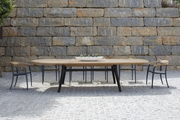 ZIDIZ - Extending rectangular teak table by Royal Botania - view 3